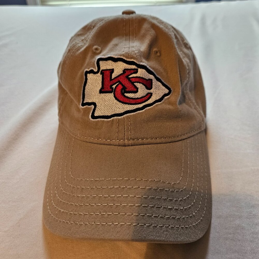 Kansas City Chiefs Khaki Adjustable Cap - Picture 2 of 6